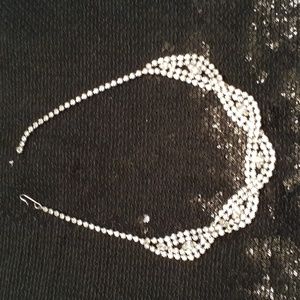 Genuine VINTAGE (from the 1940's or 1950's) formal rhinestone necklace
